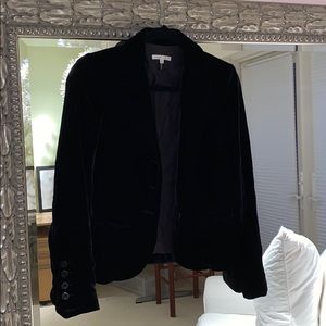 Vince Black Velvet Blazer Jacket Size 4
